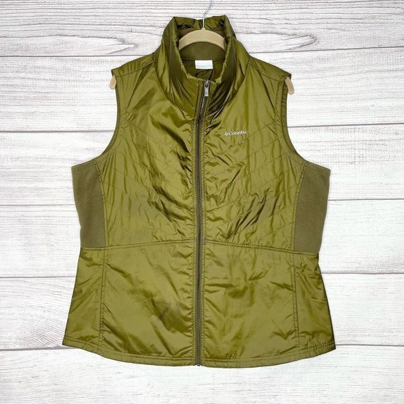 Columbia Other - Columbia Men’s Full Zip High Neck Puffer Vest Green Size 2XL